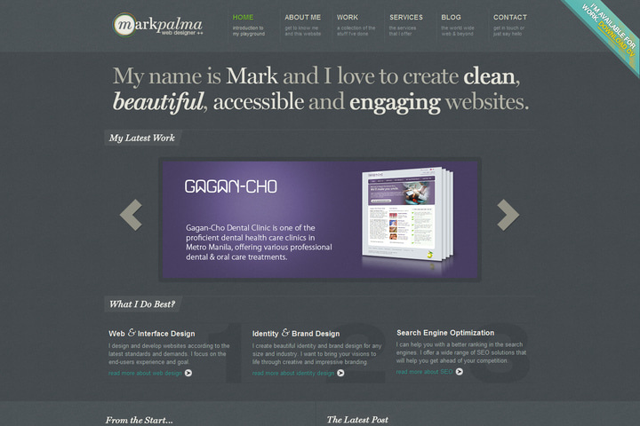 Mark Palma website preview